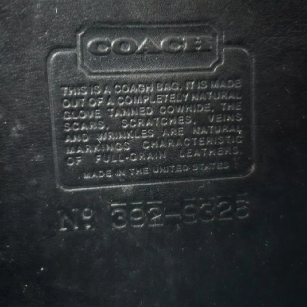 Vintage Coach Collegiate Crossbody Bag In Black - Picture 10 of 16